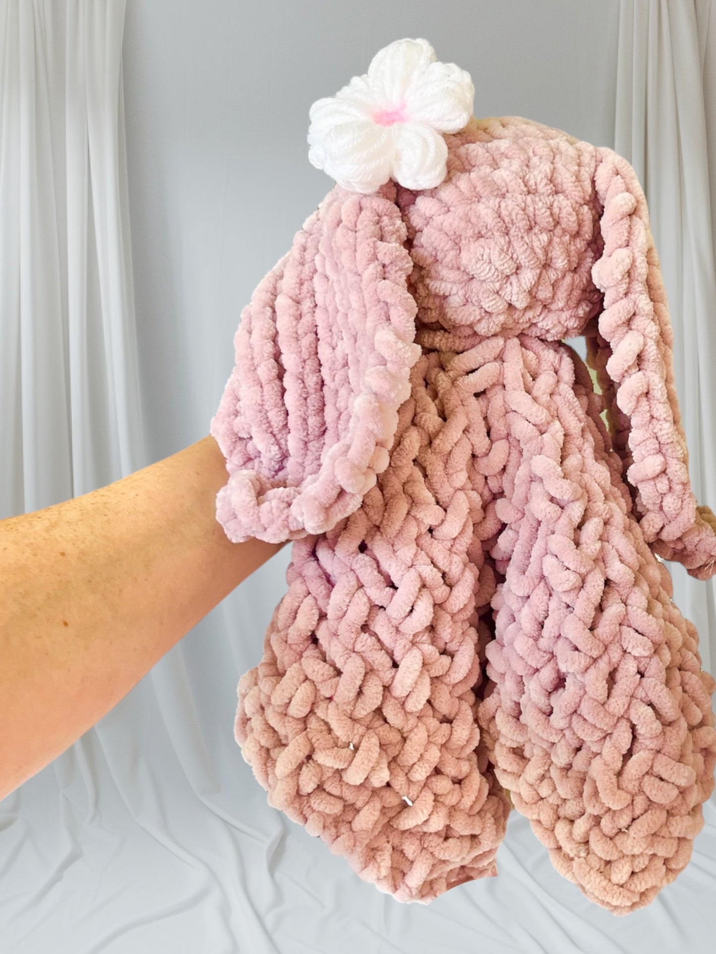Snuggle Bunnies XL – Plush Bunny Comforter Lovey for Babies & Toddlers | Soft Security Blanket