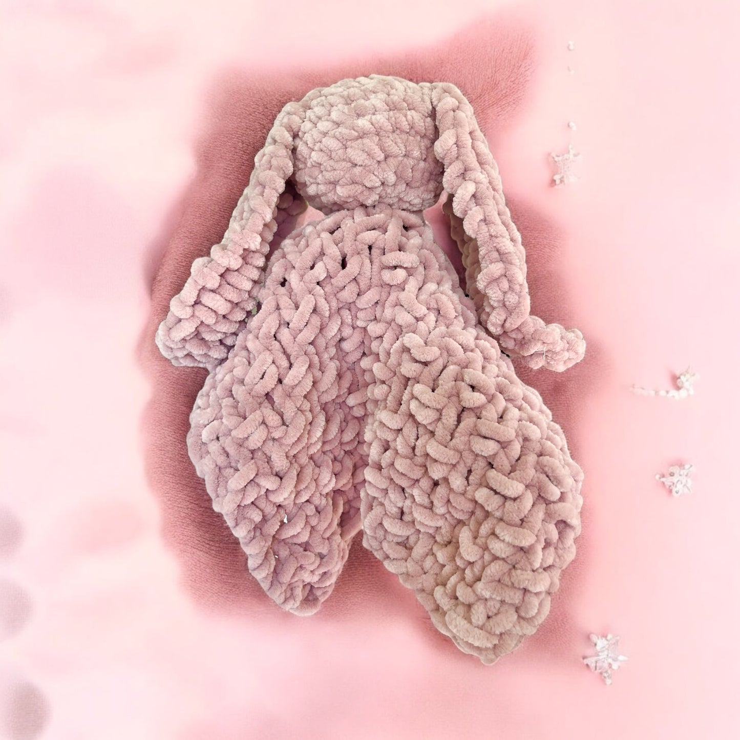 Snuggle Bunnies XL – Plush Bunny Comforter Lovey for Babies & Toddlers | Soft Security Blanket