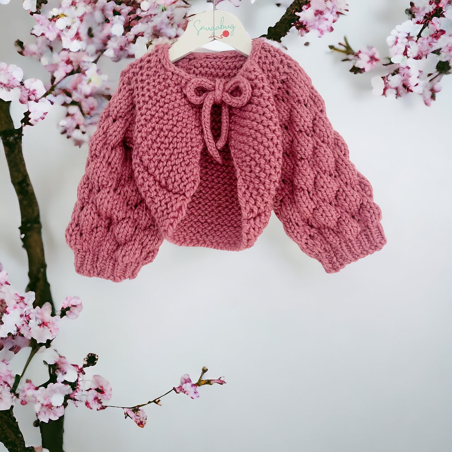 Bubble Sleeve Bolero - Digital Download Knitting Pattern