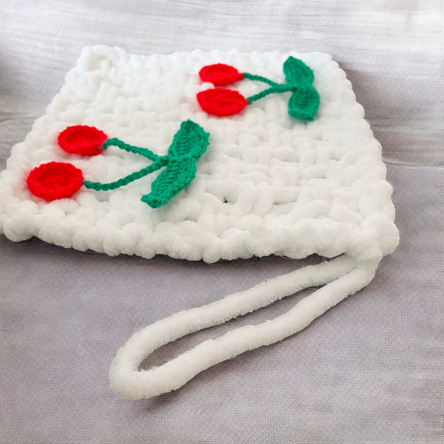 Cherries Snuggle Squares - WITH dummy loop