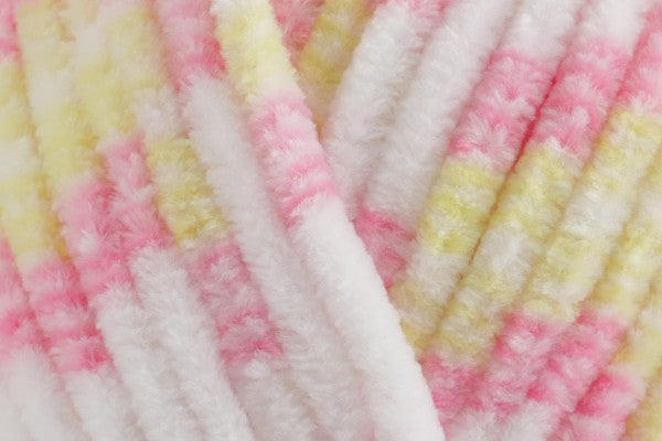 Summer Snuggle Square | Lightweight Hand-Knitted Chenille Baby Comforter