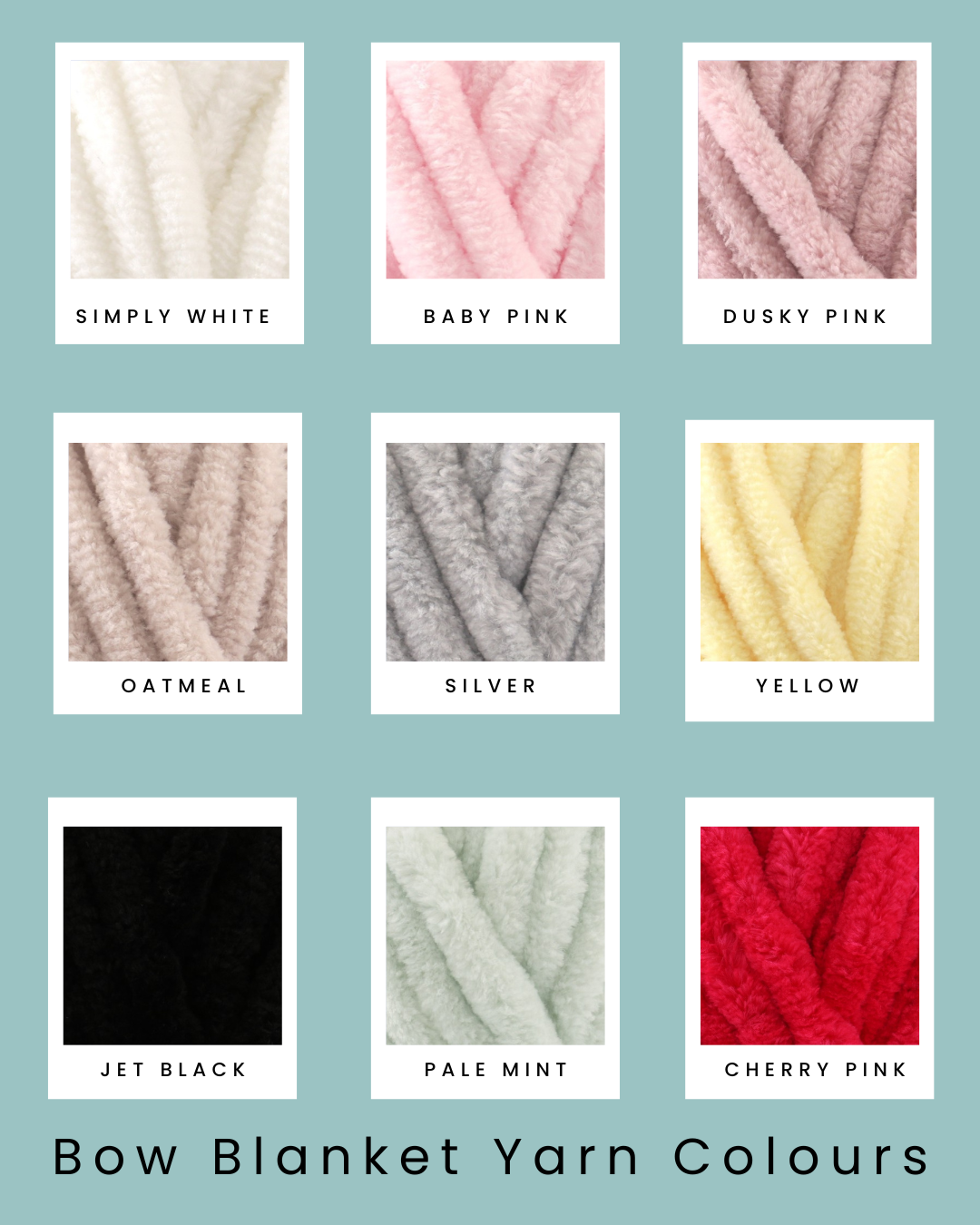 Knitted Chenille Baby Blanket with Bows + Matching Snuggle Square Comforter with Dummy Loop | Soft Baby Blanket Gift Set