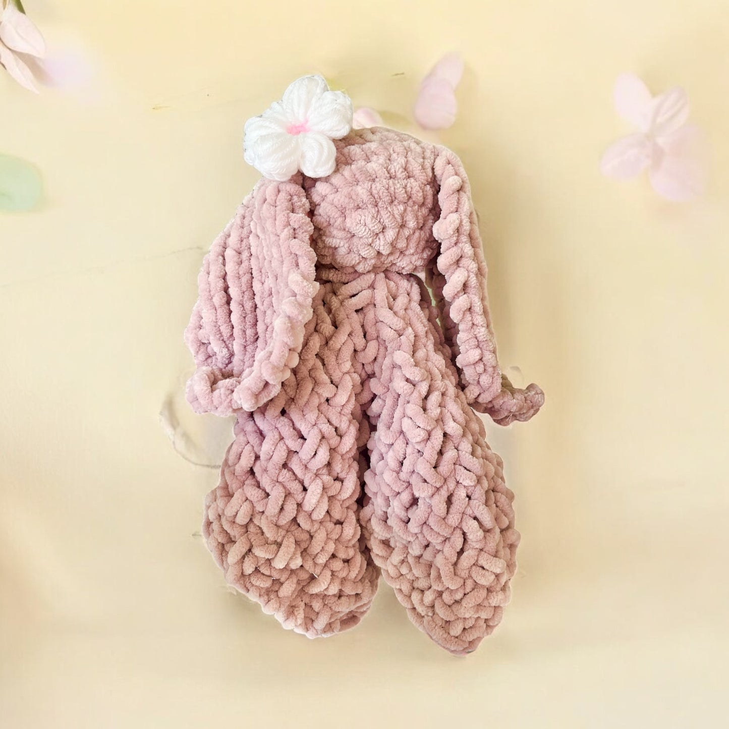 Snuggle Bunnies XL – Plush Bunny Comforter Lovey for Babies & Toddlers | Soft Security Blanket