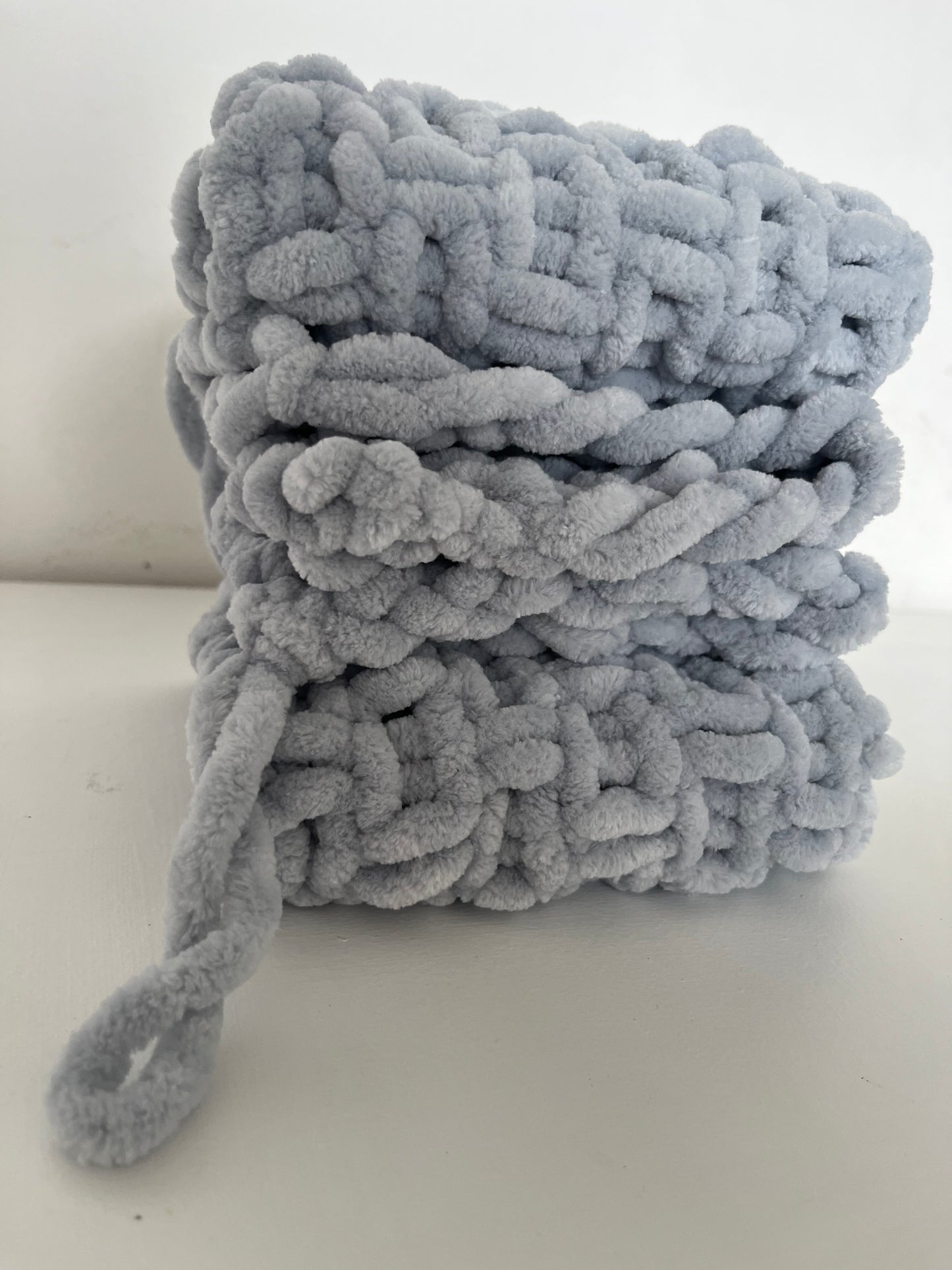 Knitted Chenille Baby Blanket + Matching Snuggle Square Comforter with Dummy Loop | Soft Baby Gift Set