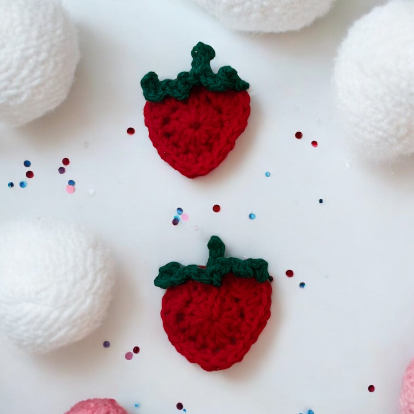 Strawberry Hair Clips - Set of 2