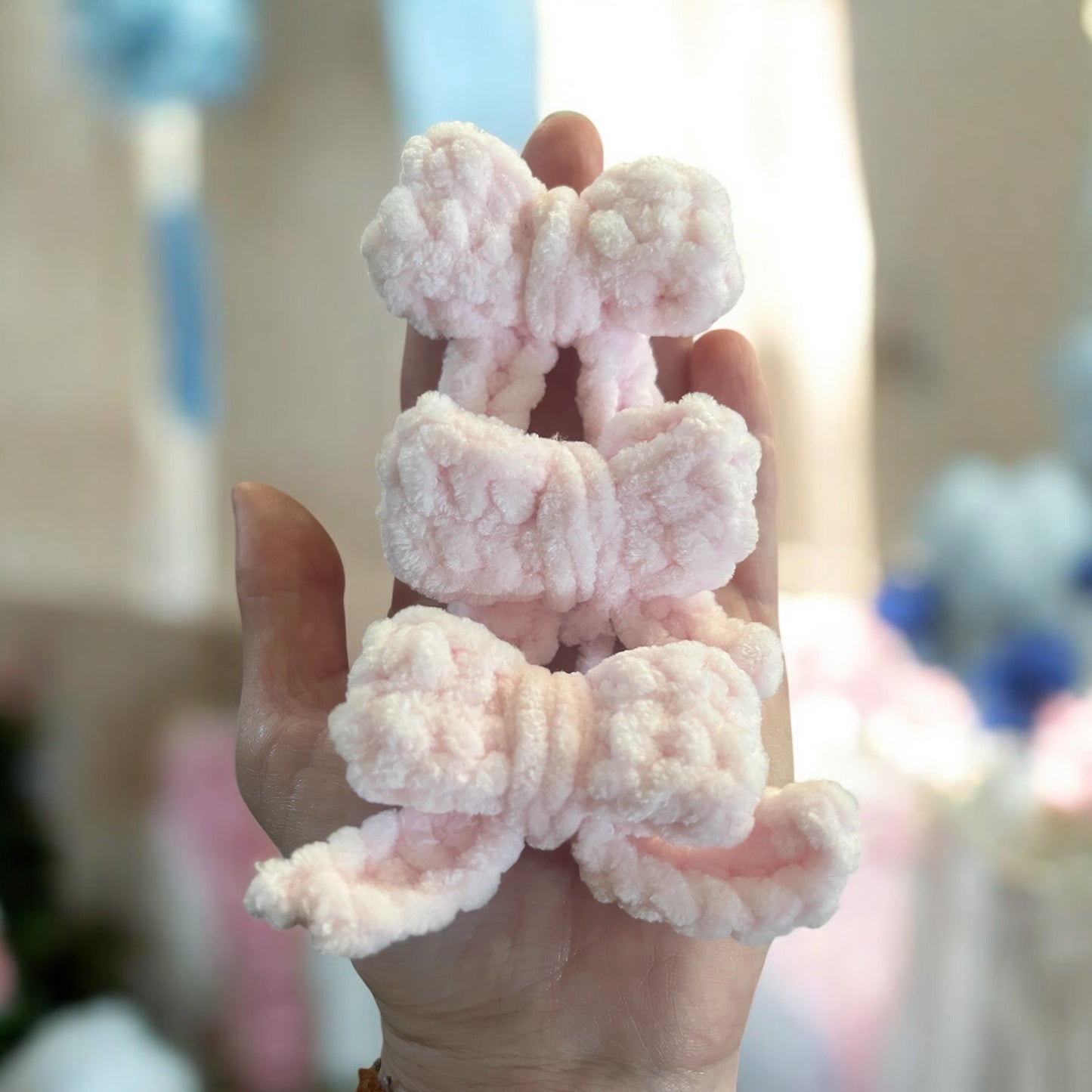 Chenille Bows - set of 3
