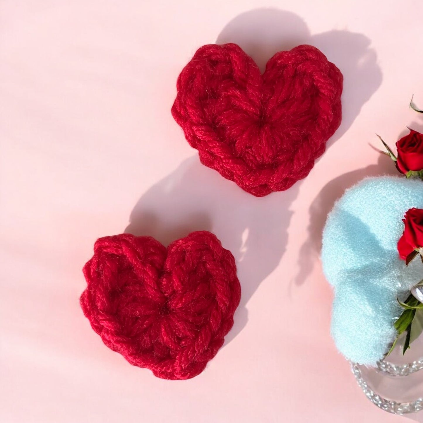 Crochet Hearts - Set of 6