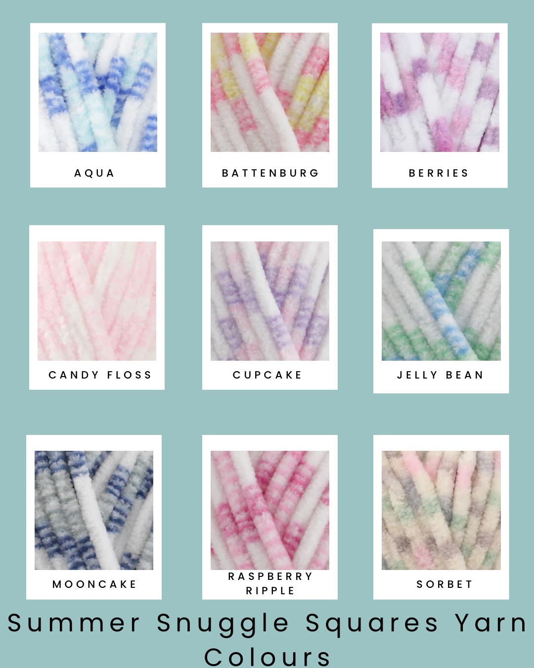 Summer Snuggle Square | Lightweight Hand-Knitted Chenille Baby Comforter
