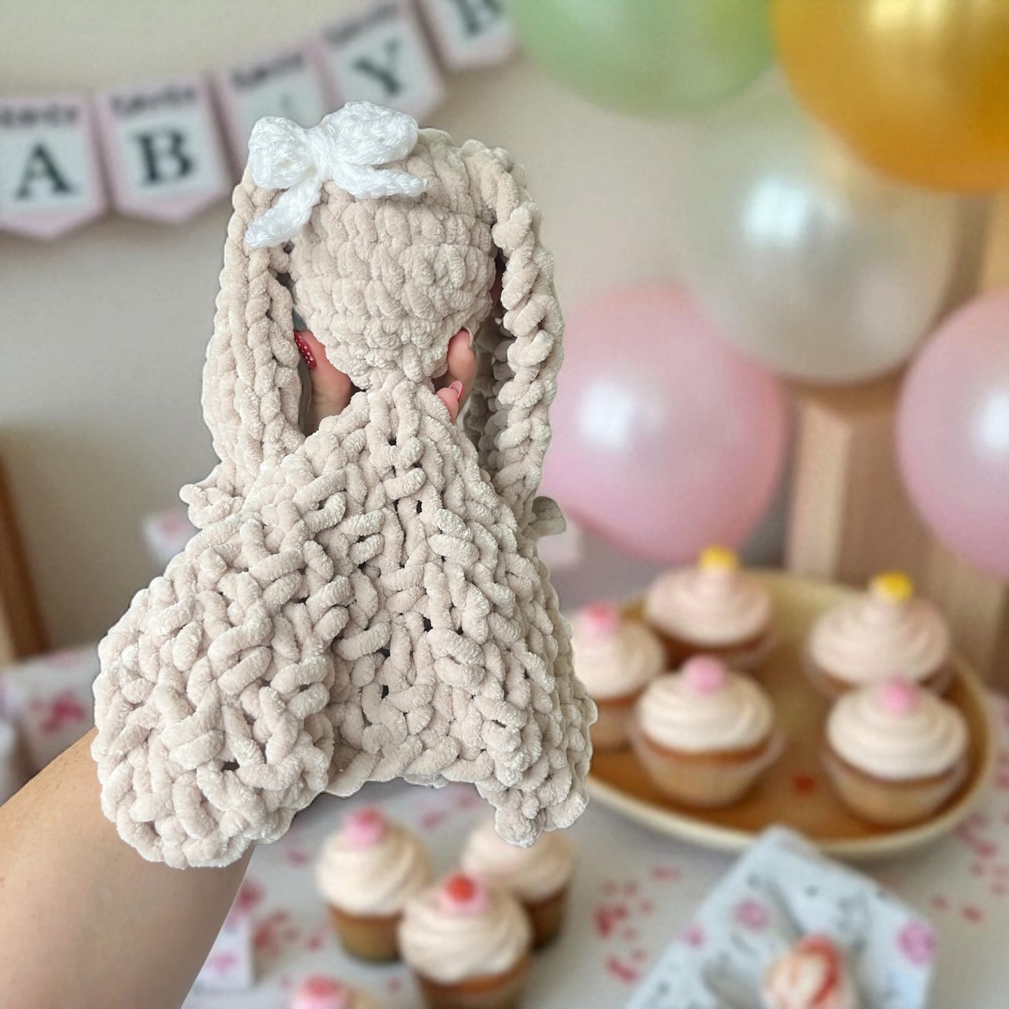 Snuggle Bunnies | Soft Plush Bunny Lovey & Baby Comforter