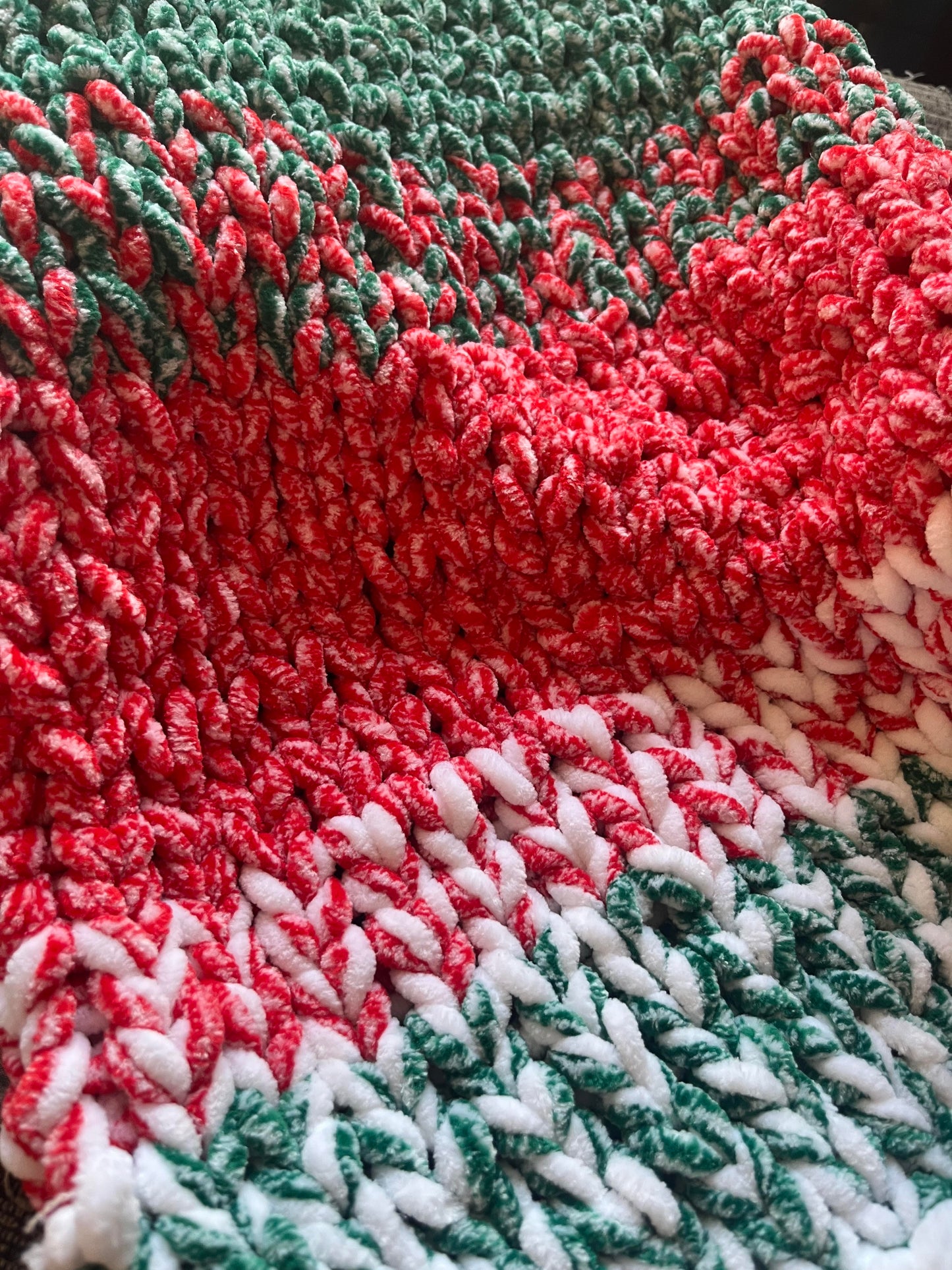 Limited Edition Christmas Baby Blanket – Handmade Chenille