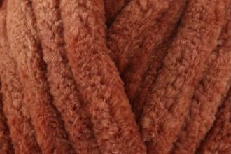 Latte coffee coloured chenille toddler blanket, hand-knitted in a neutral tone—great for toddler bedding or stylish naptime comfort.