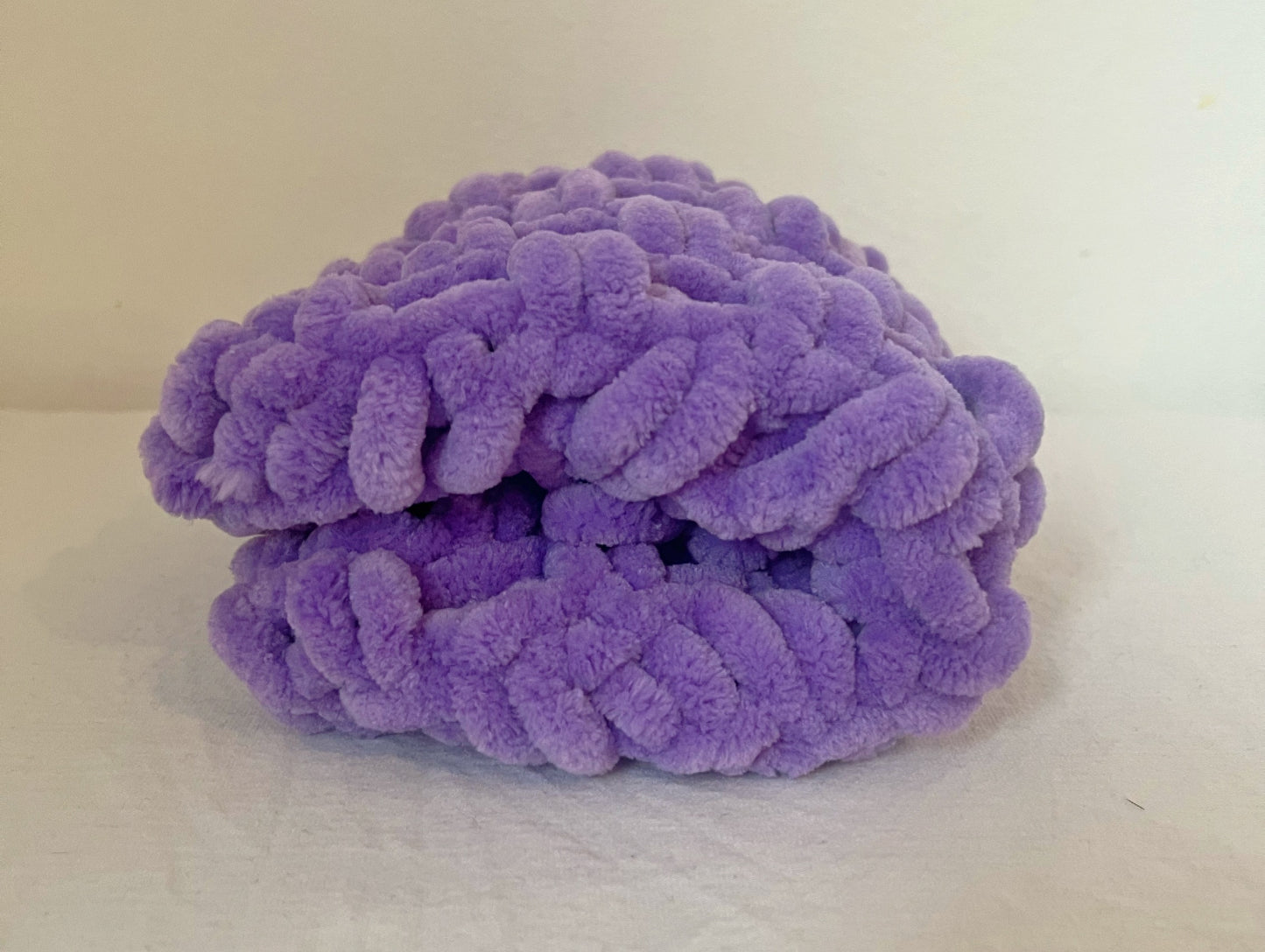 Snuggle Square Baby Comforter | Hand-Knitted Velvet Chenille, Super Chunky Knit (No Dummy Loop)