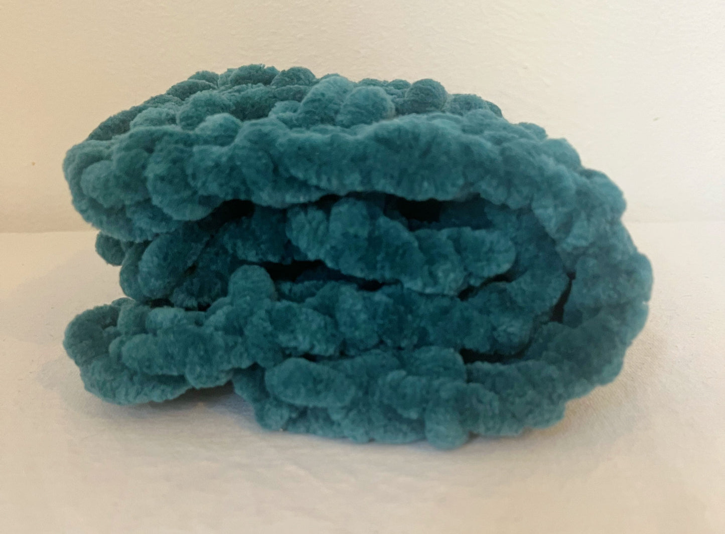 Snuggle Square Baby Comforter | Hand-Knitted Velvet Chenille, Super Chunky Knit (No Dummy Loop)