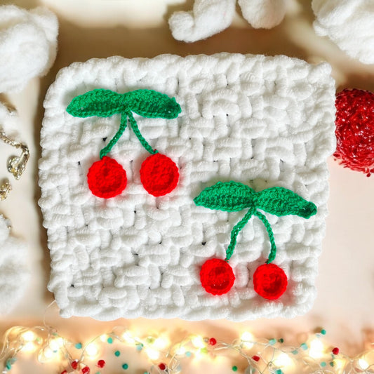 Cherries Snuggle Squares - WITHOUT dummy loop