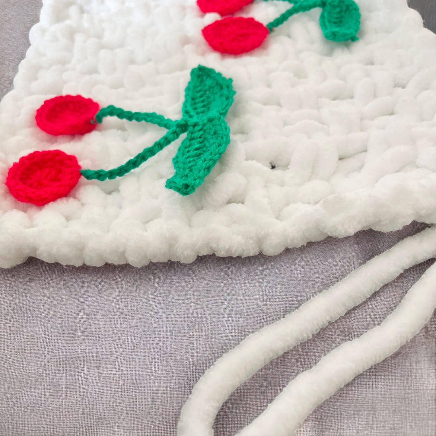 Cherries Snuggle Squares - WITH dummy loop