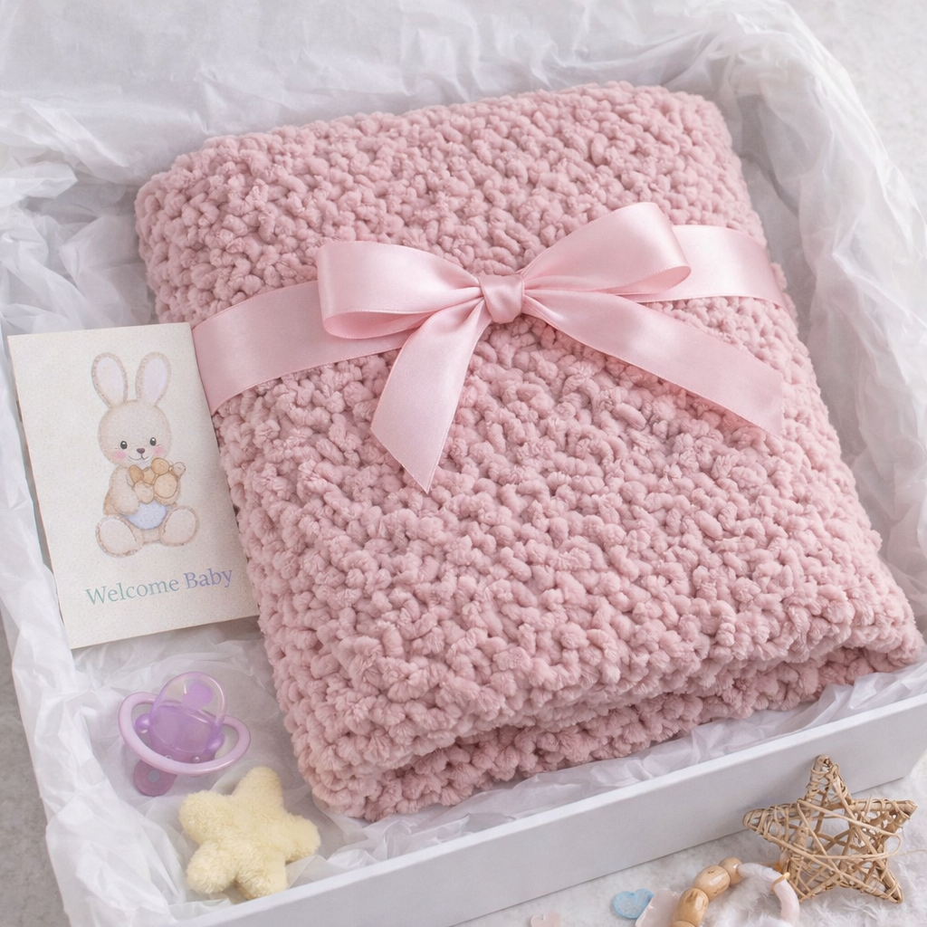 Learn to Knit a Baby Blanket for Beginners – Digital Pattern
