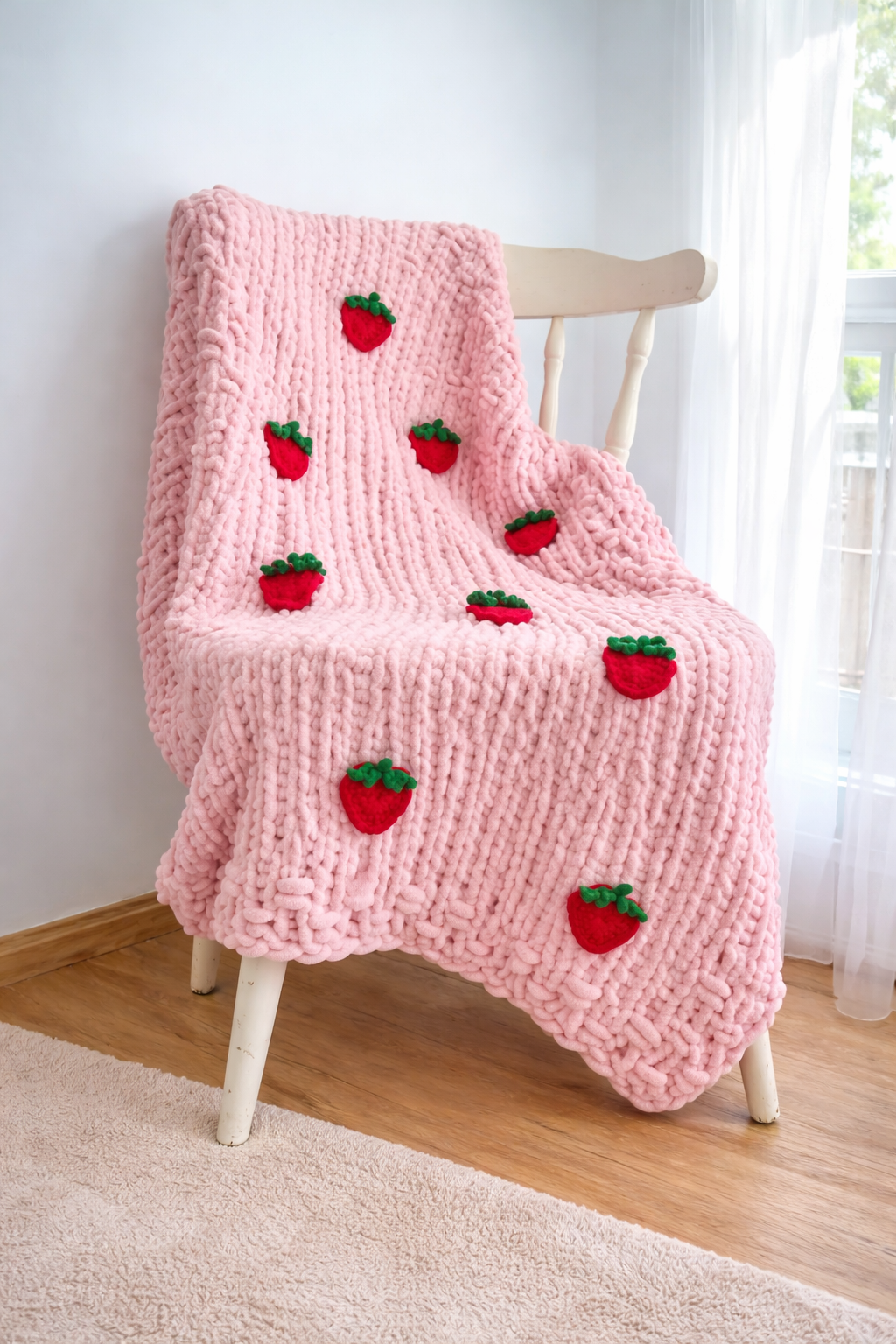 Strawberries Toddler Blanket