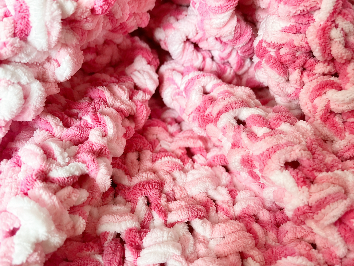 Colourful Chenille Baby Blanket – Hand-Knitted, Soft & Lightweight