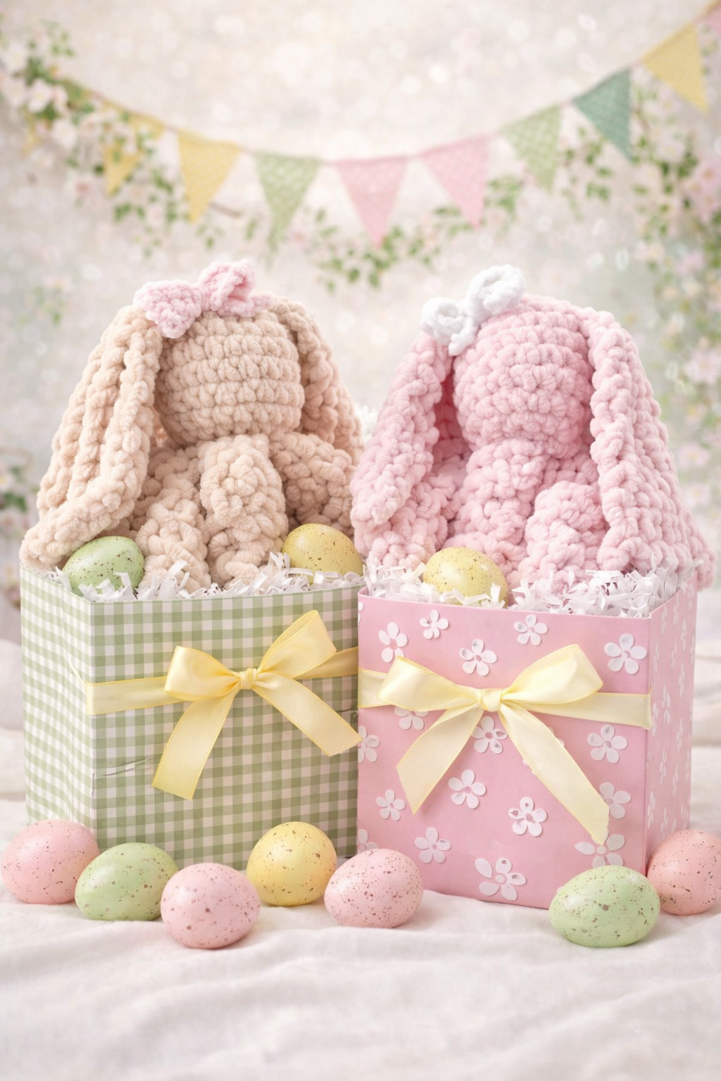 Snuggle Bunny Comforter Knitting Kit
