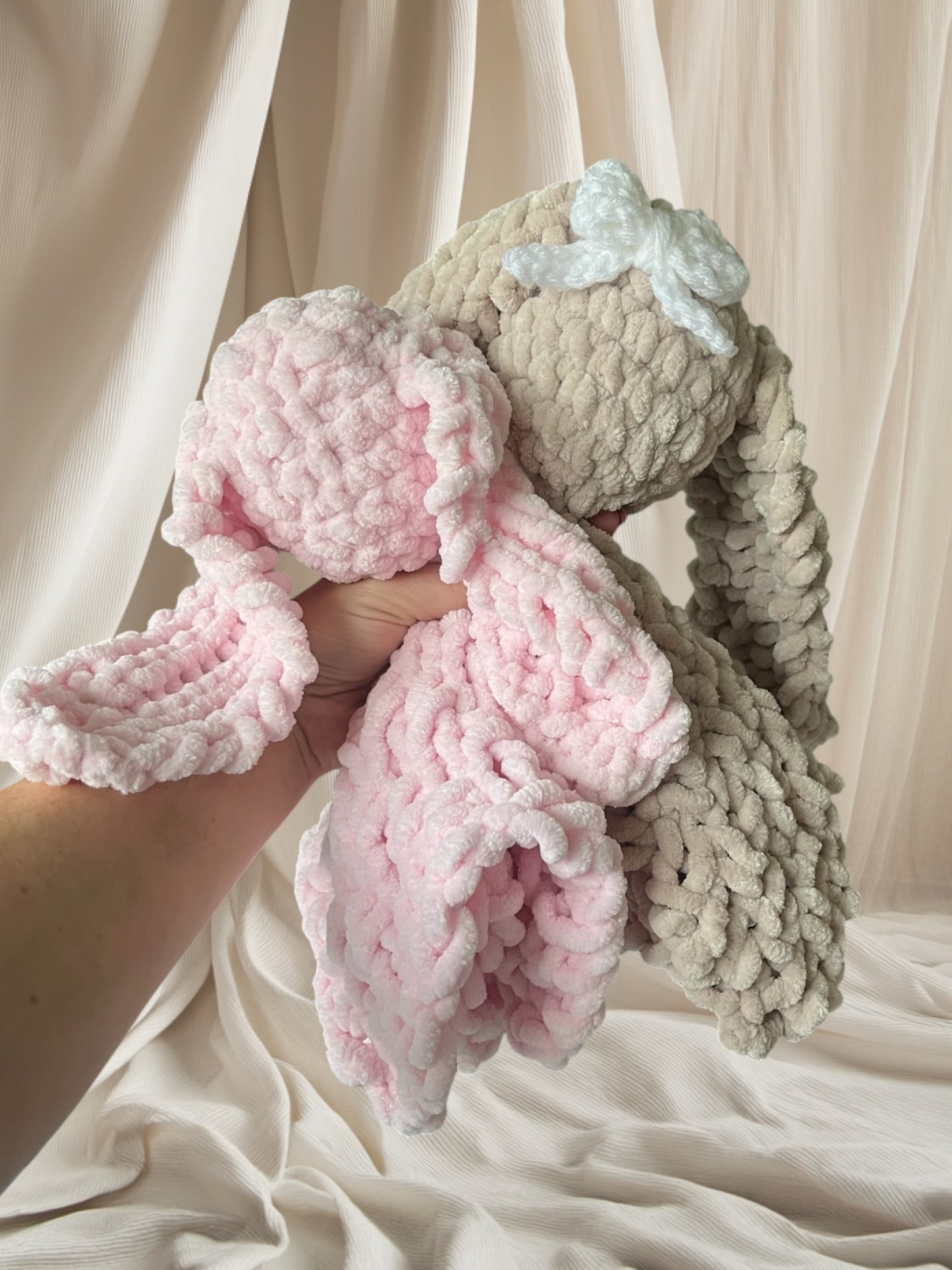 Snuggle Bunnies | Soft Plush Bunny Lovey & Baby Comforter