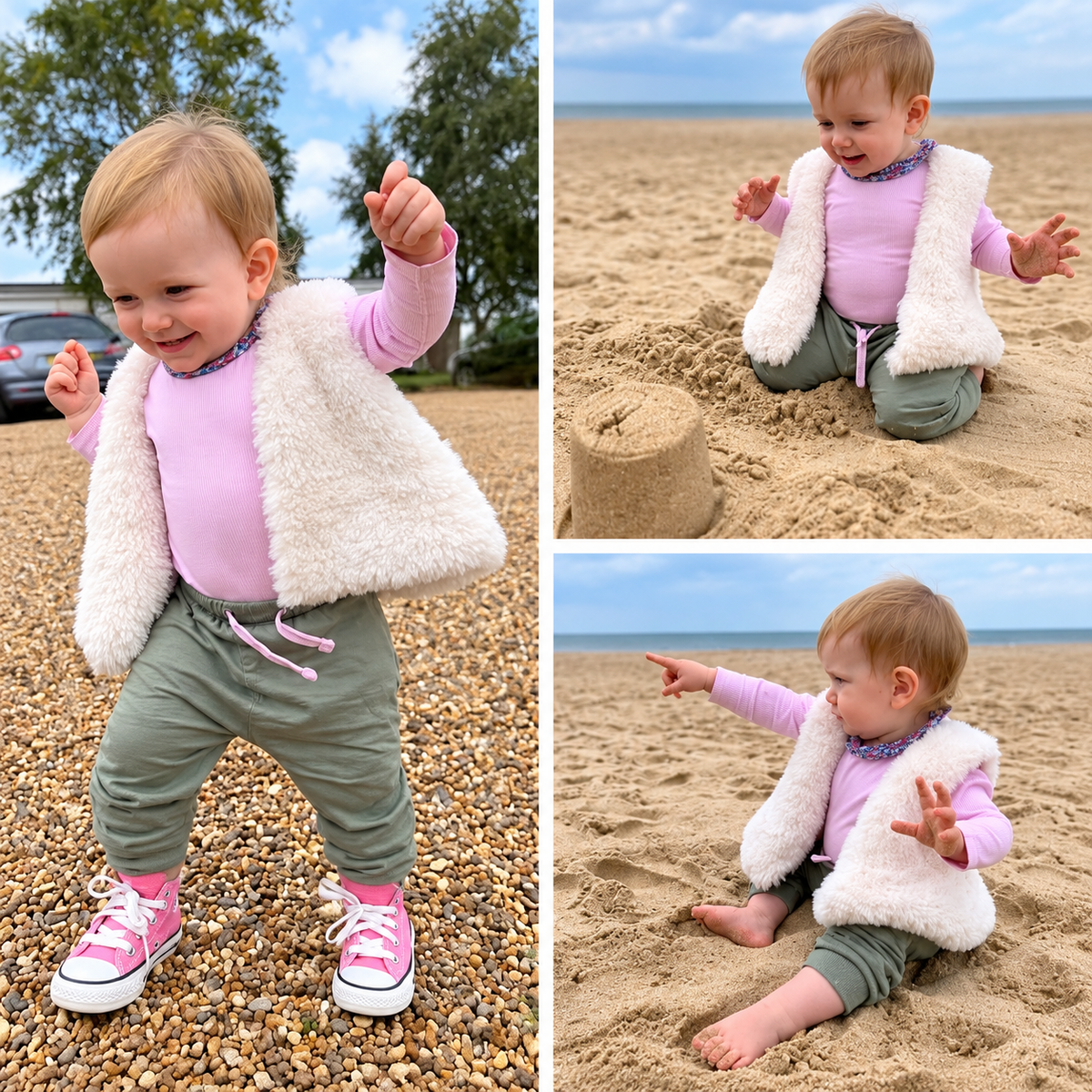Fluffy Baby & Toddler Gilet | 0–5 Years