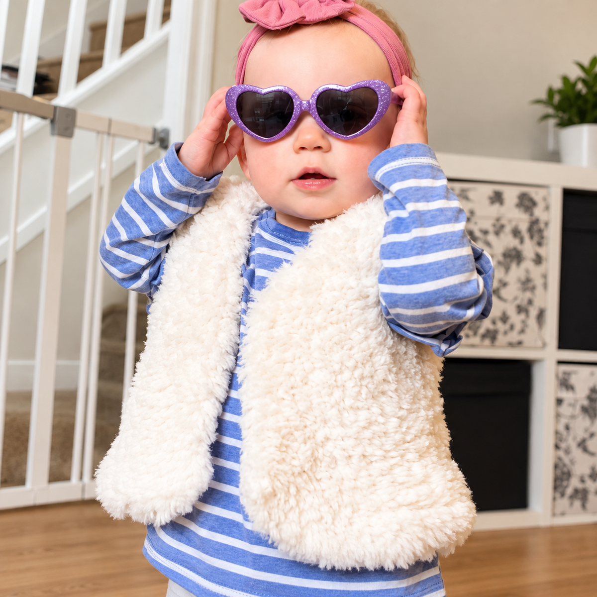 Fluffy Baby & Toddler Gilet | 0–5 Years